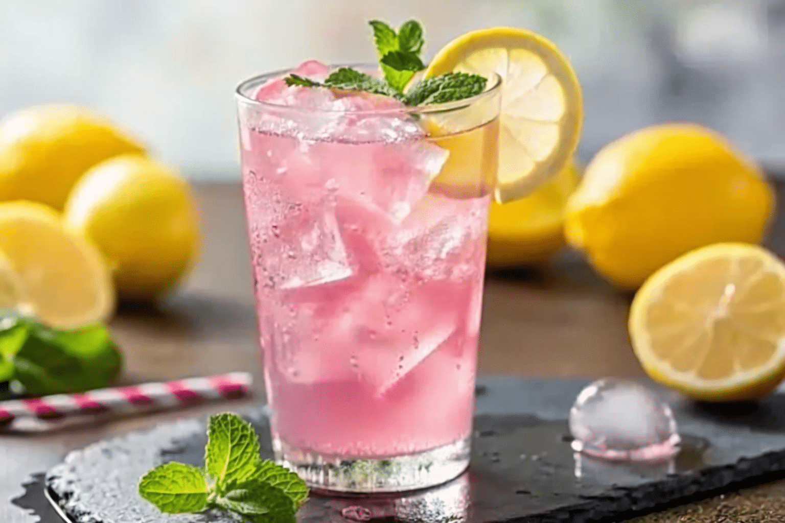 pink salt weight loss recipe lemon mint glass 1
